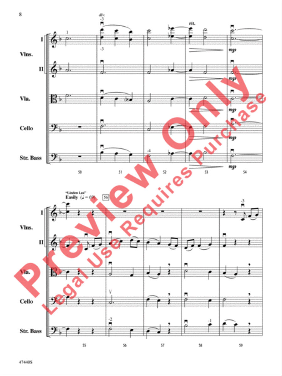 A Ralph Vaughan Williams Portrait String Orchestra scores gallery preview page 9