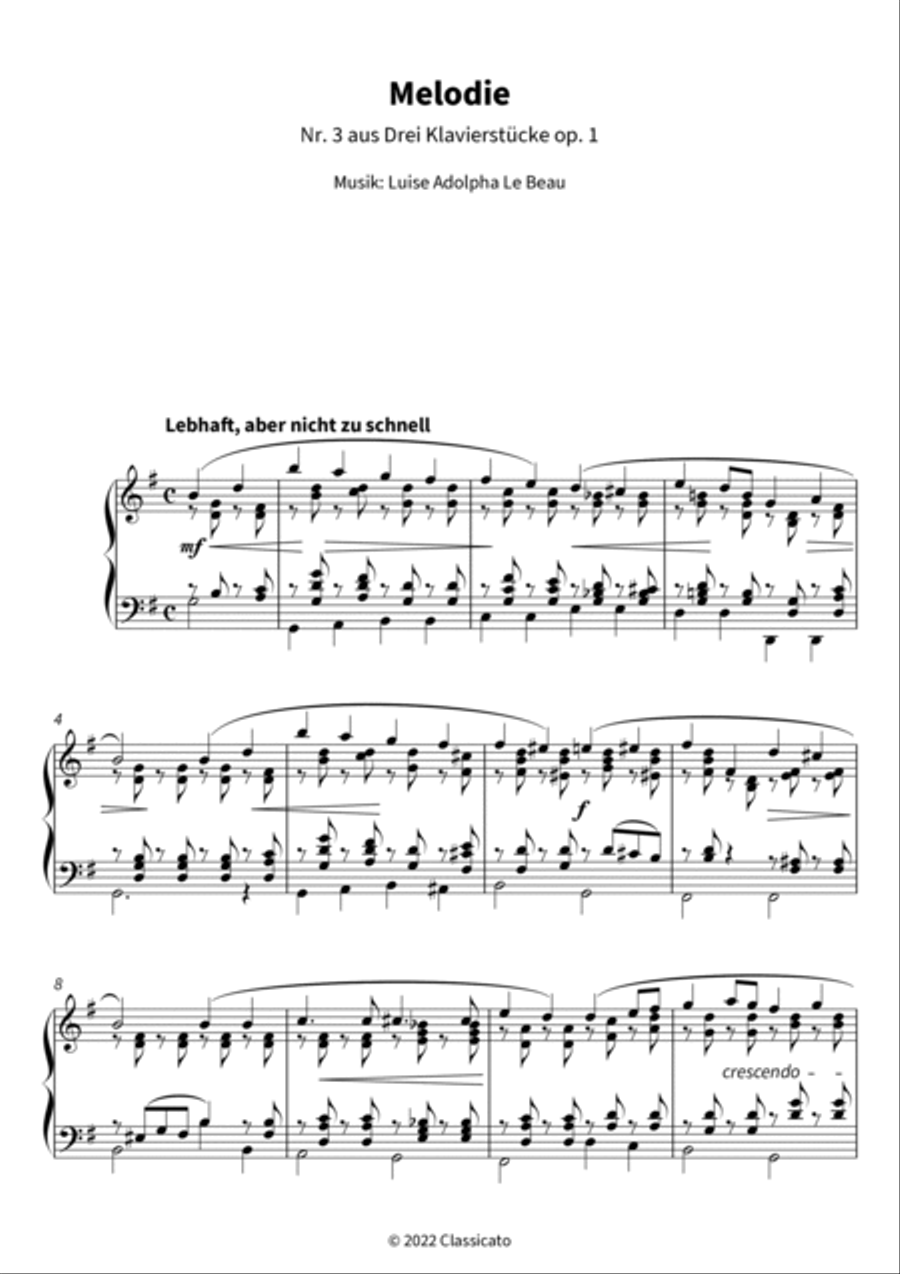 Melodie Piano scores gallery preview page 3