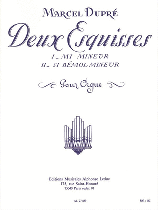 Book cover for 2 Esquisses Op.41, No.1 & No.2 (organ)