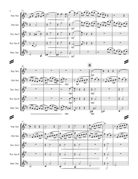 Debussy – La plus que lente (for Saxophone Quintet SATTB) image number null