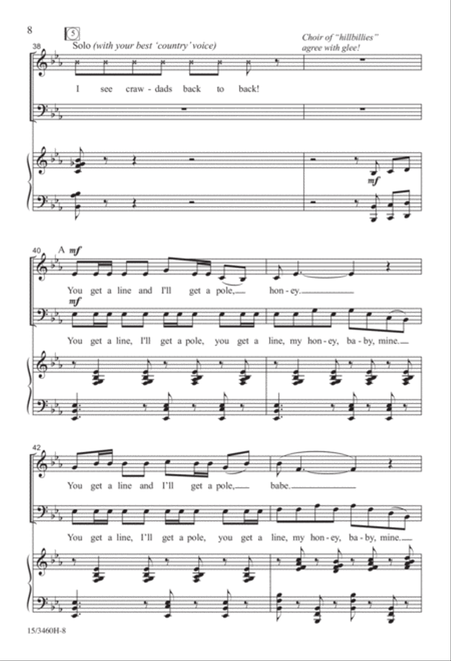 The Crawdad Song The Crawdad Song 3-Part scores gallery preview page 8