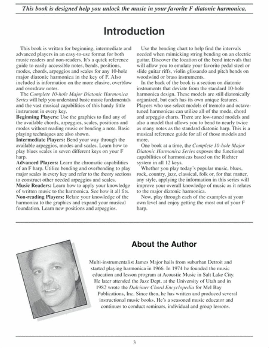 Complete 10-Hole Diatonic Harmonica Series: F Harmonica Book Harmonica scores gallery preview page 4