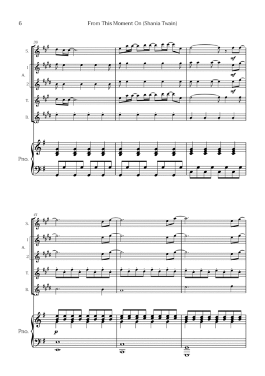 From This Moment On Tenor Saxophone scores gallery preview page 6