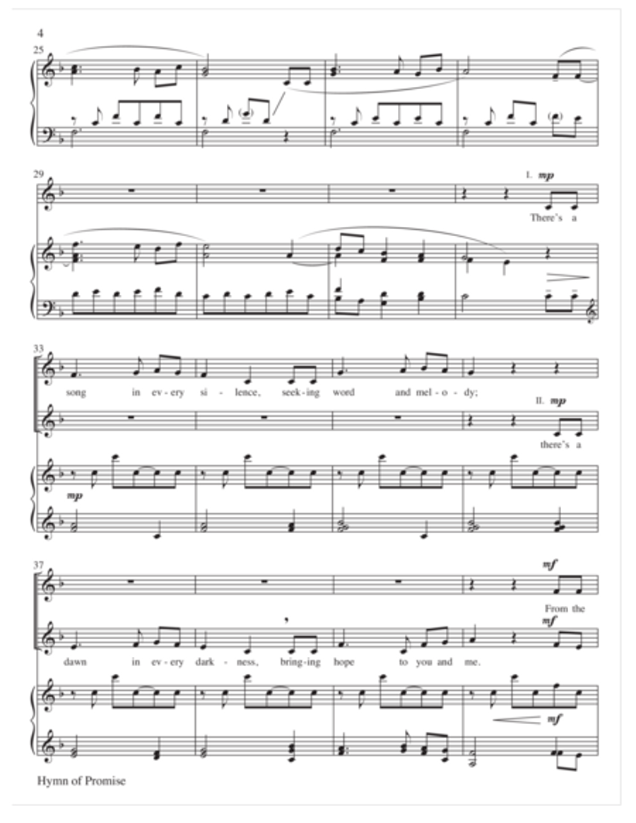 Hymn of Promise Choir scores gallery preview page 4