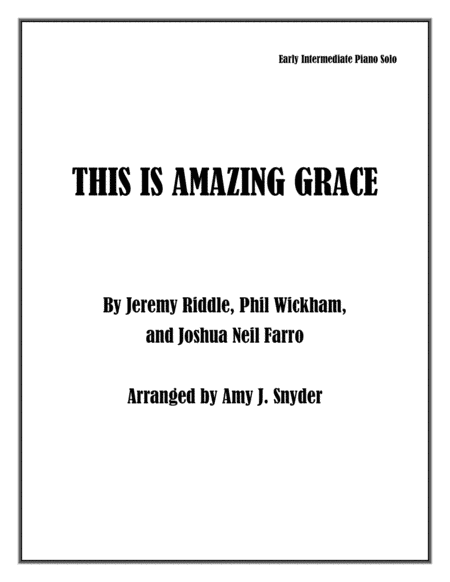 This Is Amazing Grace image number null