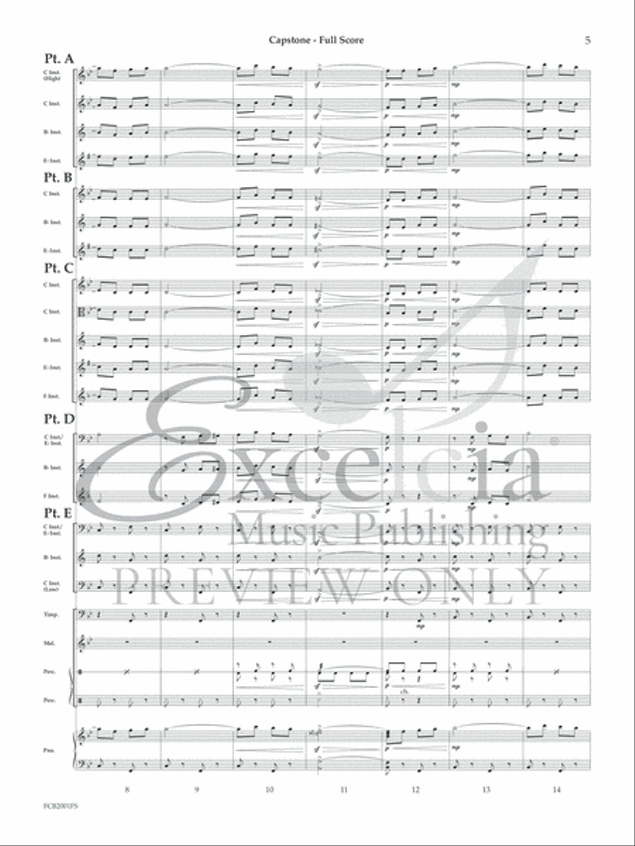 Capstone (Flex) Concert Band scores gallery preview page 6