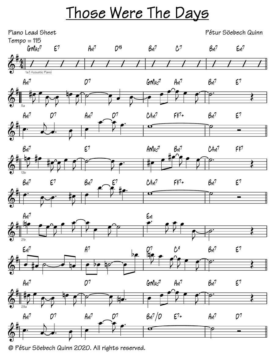 Those Were The Days Those Were The Days Easy Piano scores gallery preview page 1