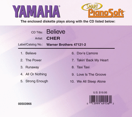 Cher - Believe - Piano Software