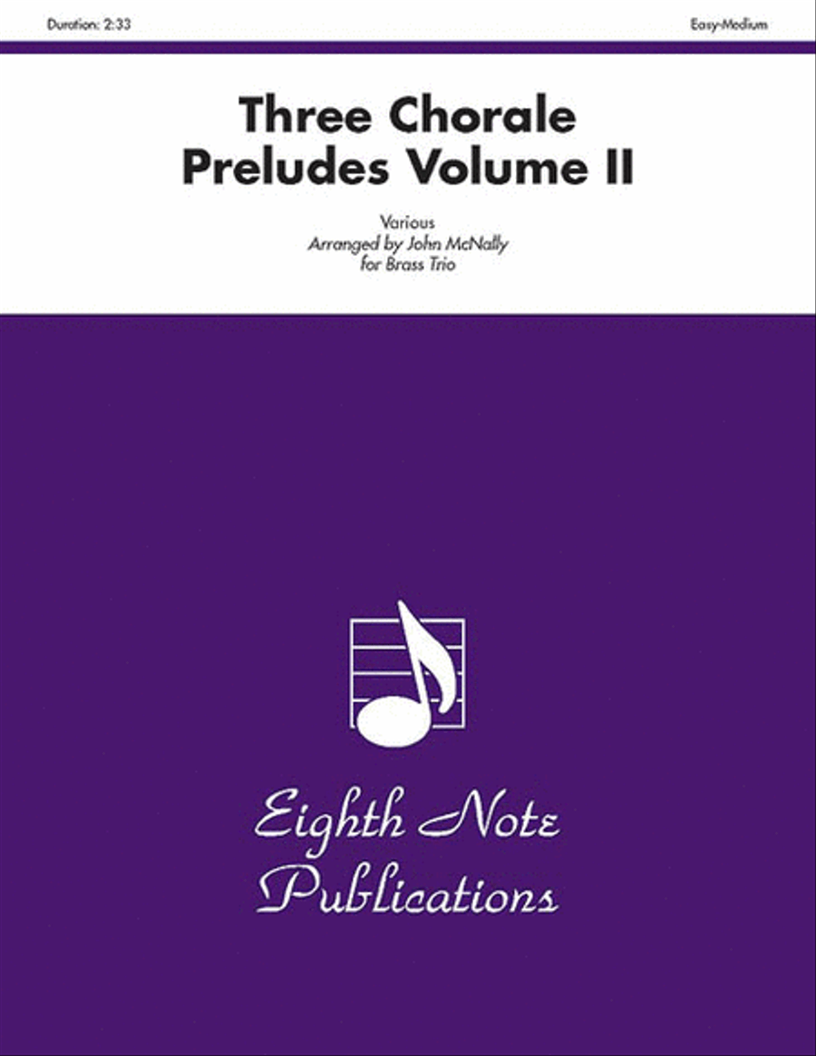 Three Chorale Preludes, Volume 2 Brass Ensemble scores gallery preview page 1