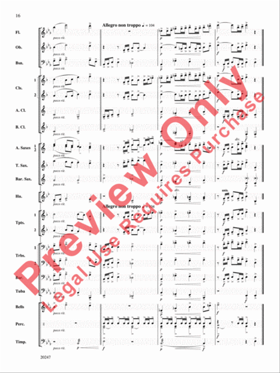 Prairie Schooner Prairie Schooner Concert Band scores gallery preview page 17