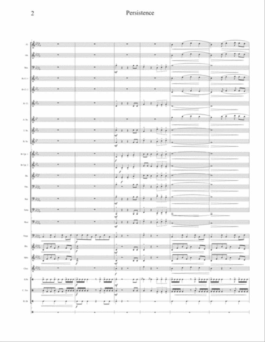 Persistence Concert Band scores gallery preview page 2