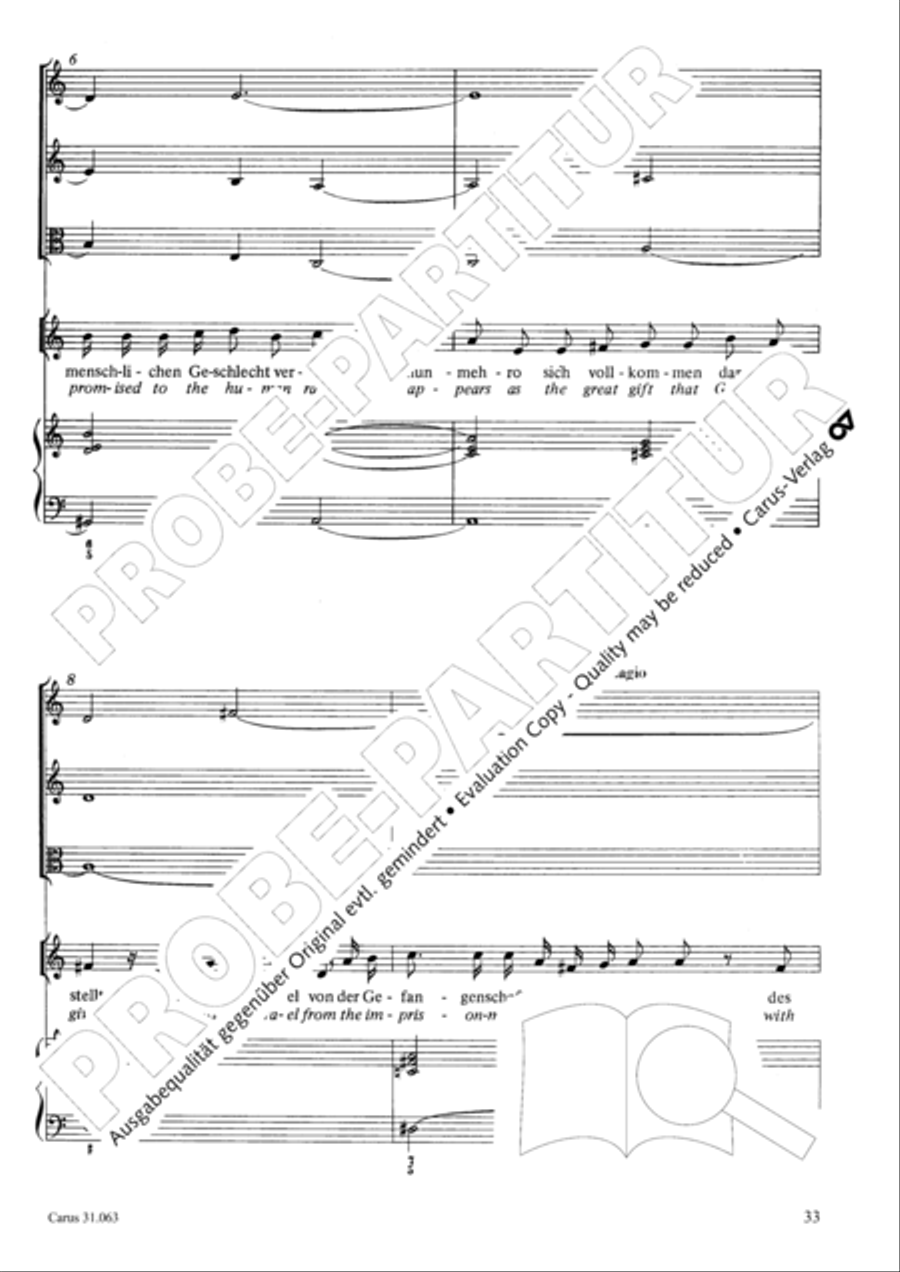 Christians, etch this blessed day (Christen, atzet diesen Tag) 4-Part scores gallery preview page 34