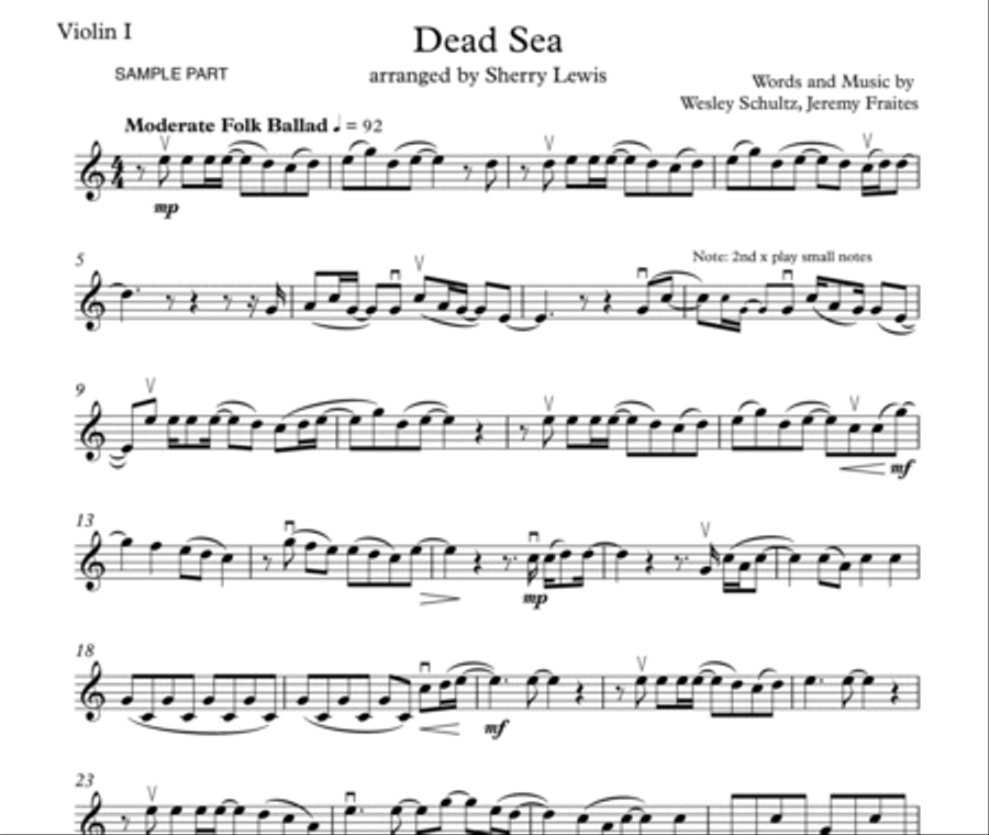 Dead Sea String Orchestra scores gallery preview page 5