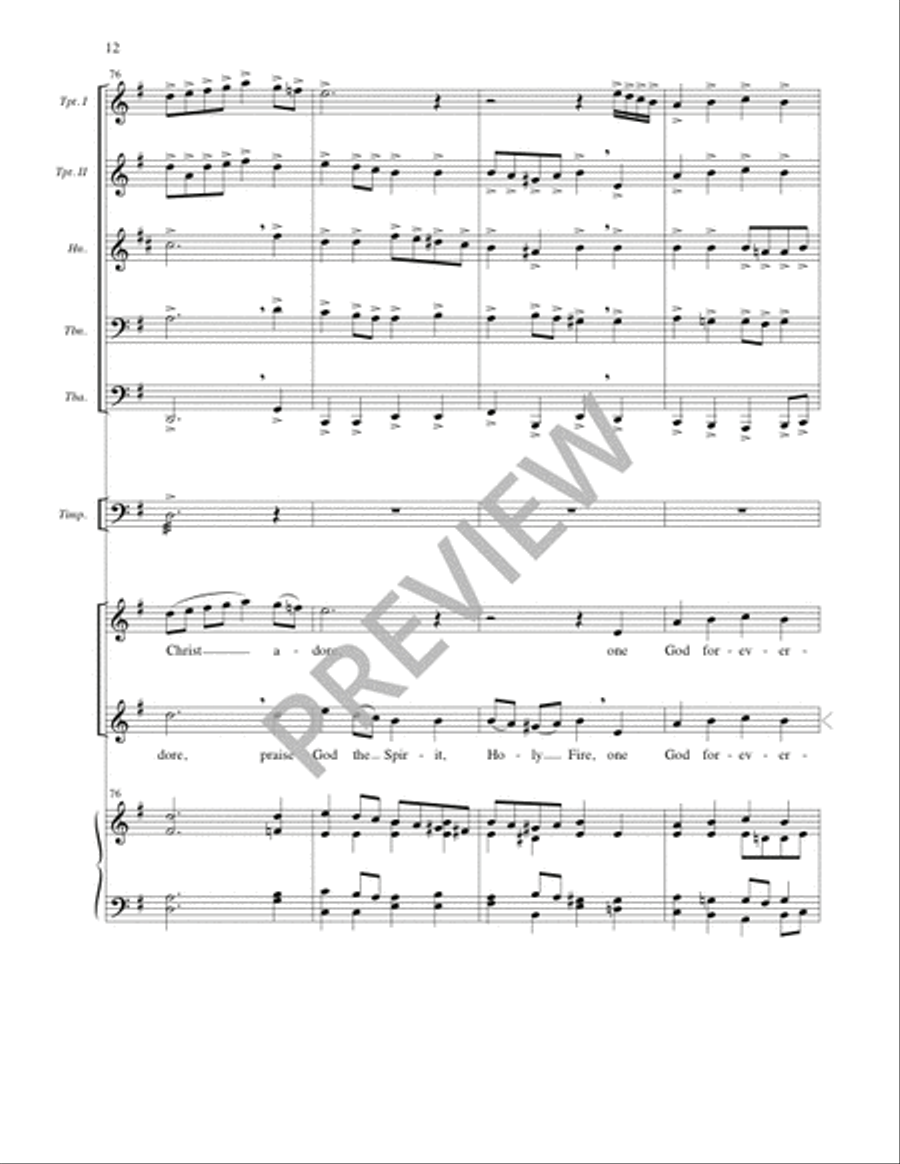 Rejoice, You Pure In Heart - Full Score and Parts 4-Part scores gallery preview page 13