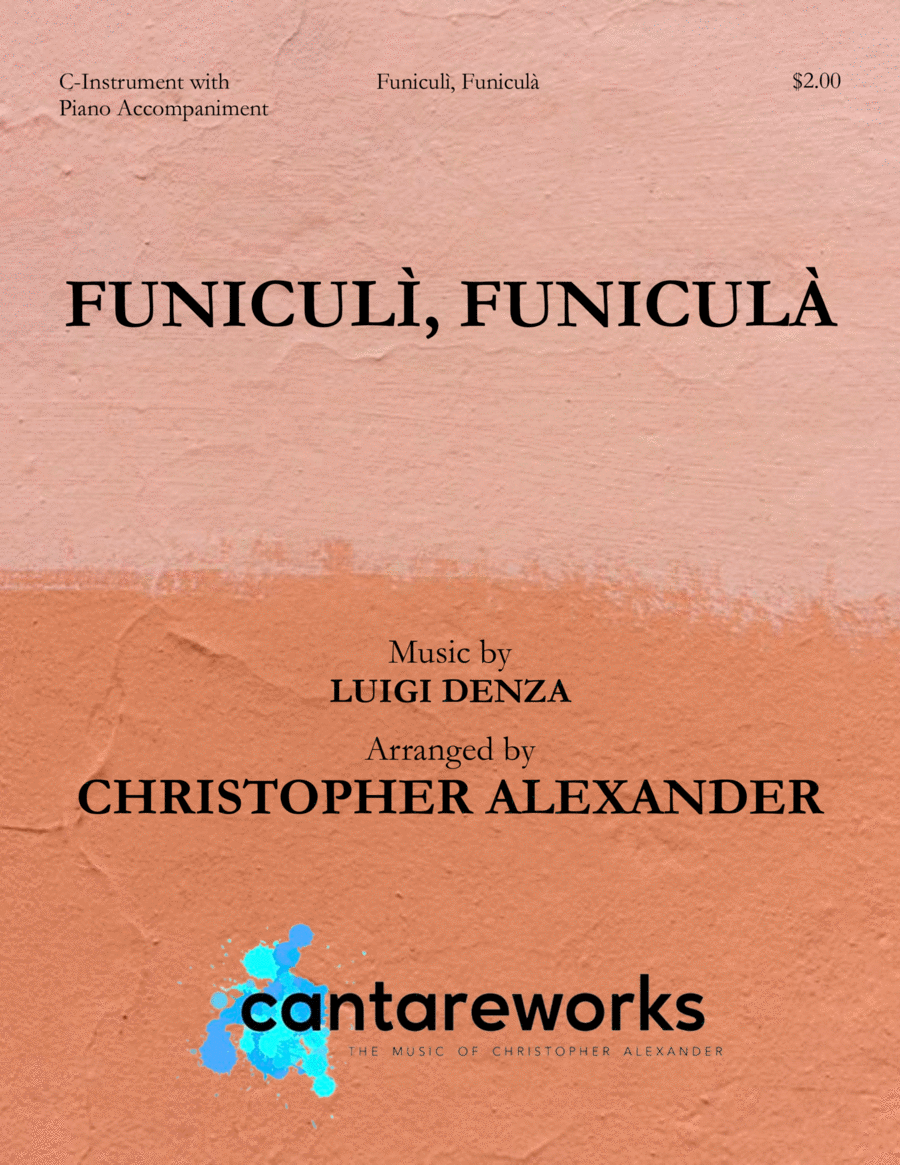 Funiculì, Funiculà Piano scores gallery preview page 1