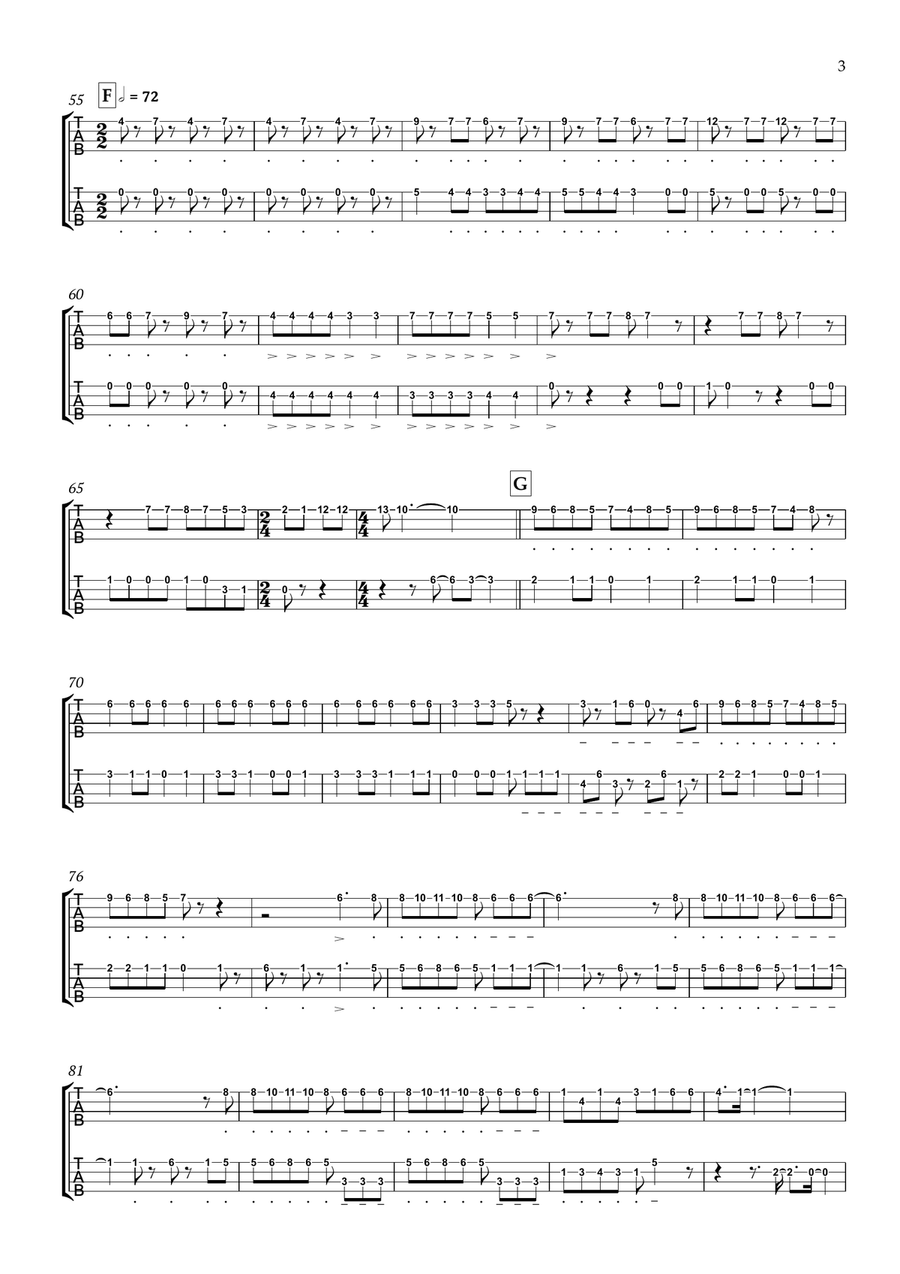 Bohemian Rhapsody Ukulele scores gallery preview page 4