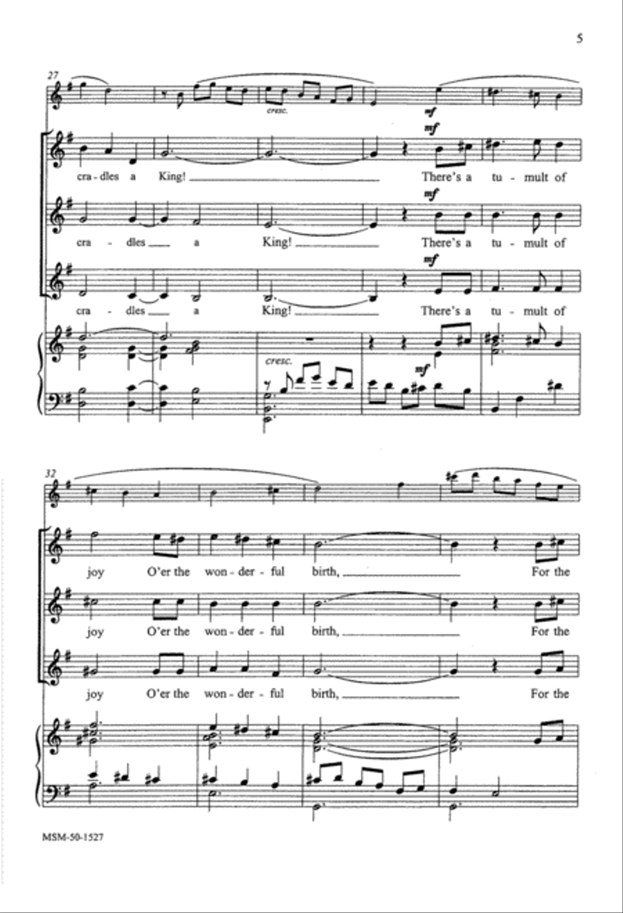 There's a Song in the Air SSA scores gallery preview page 5