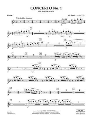 Concerto No. 1 (for Wind Orchestra) - Flute 2