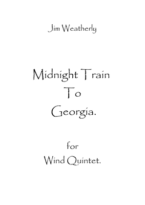 Book cover for Midnight Train To Georgia
