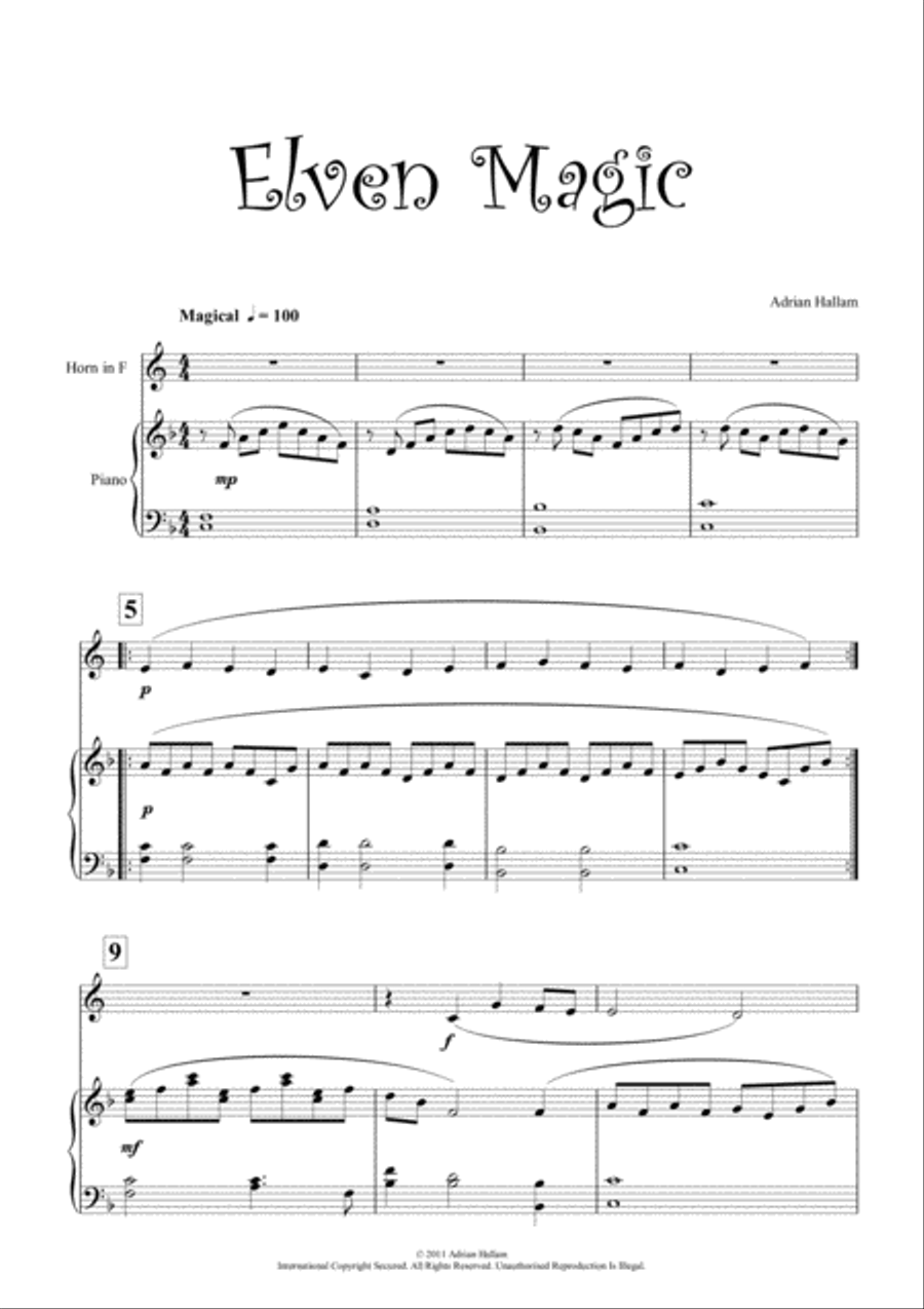 Realm Of Fantasy Horn scores gallery preview page 5
