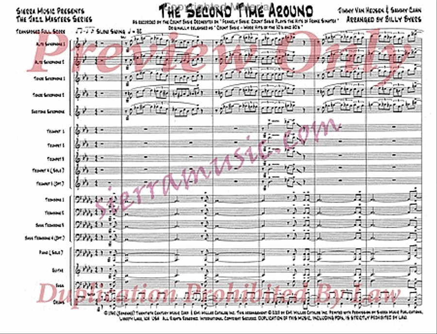 The Second Time Around (Pro) Jazz Ensemble scores gallery preview page 2