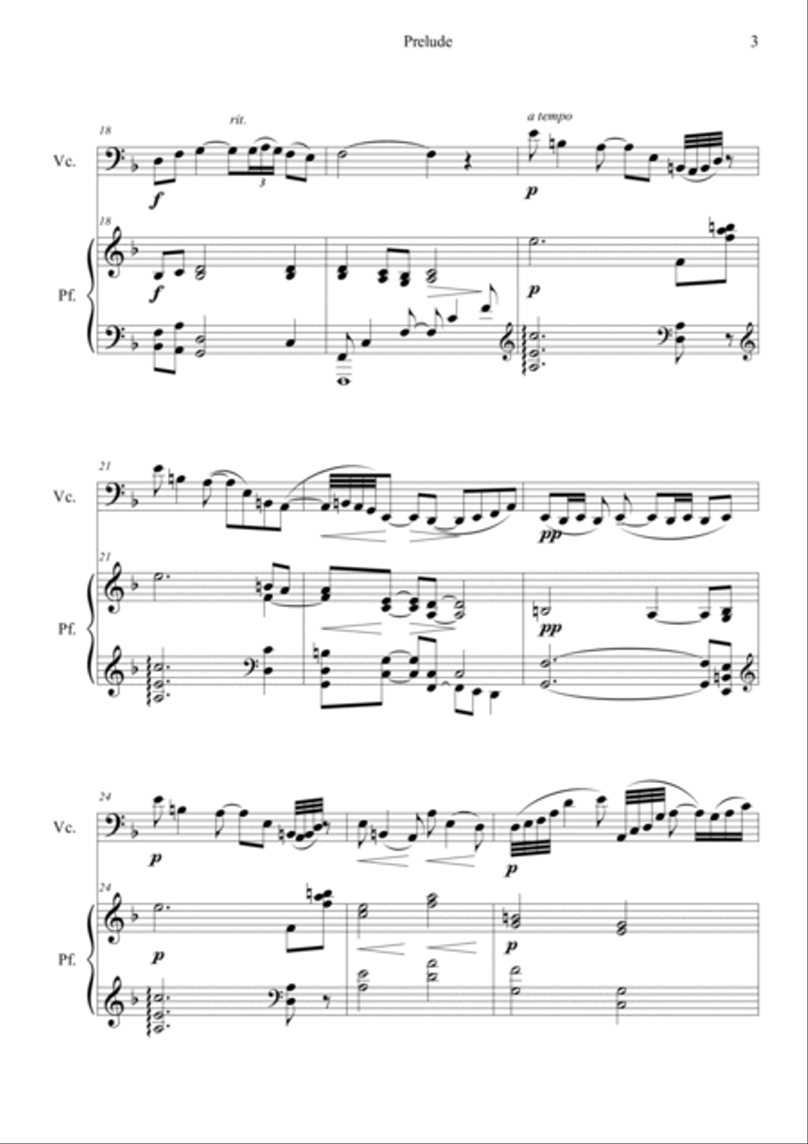 Prelude from Bergamasuqe Suite Piano scores gallery preview page 3