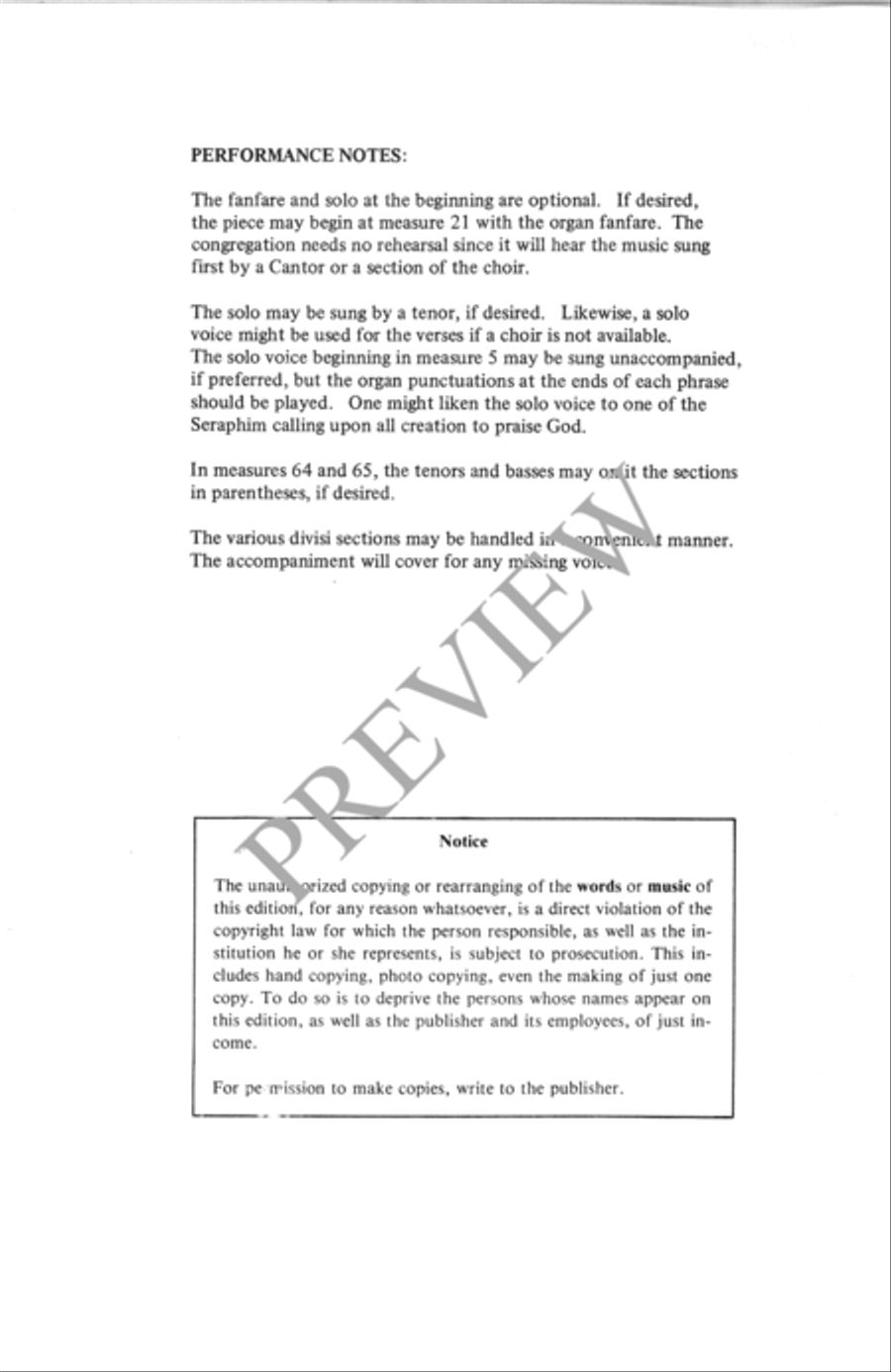 Praise God! Praise God! 4-Part scores gallery preview page 3