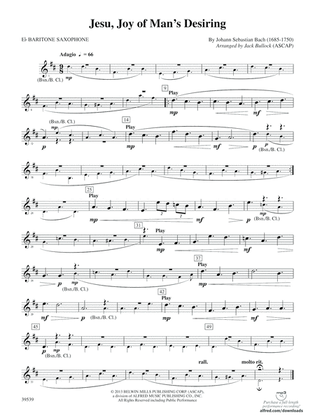 Jesu, Joy of Man's Desiring: E-flat Baritone Saxophone