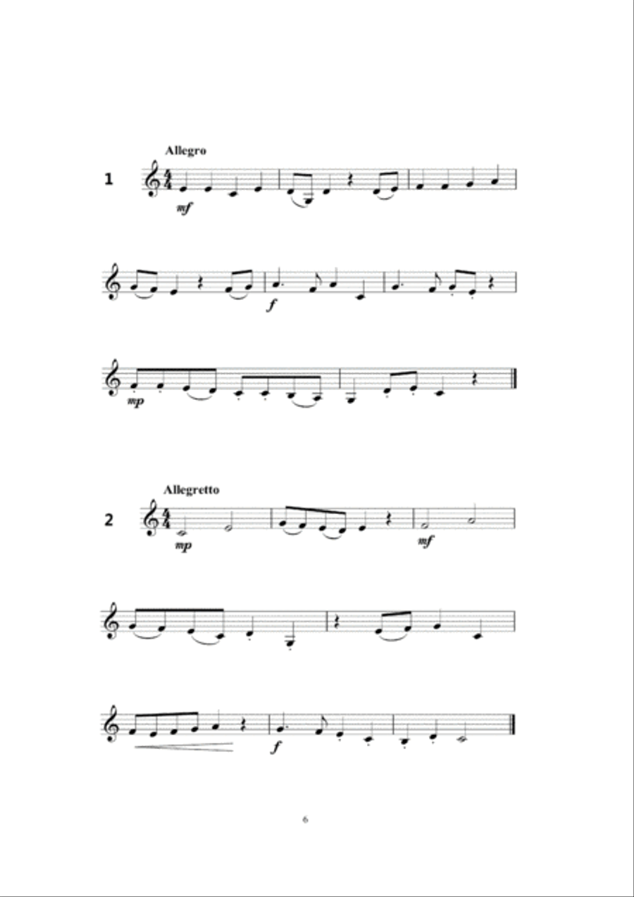 Grade 2 Clarinet Sight Reading Intensive Exercise Clarinet Solo scores gallery preview page 4
