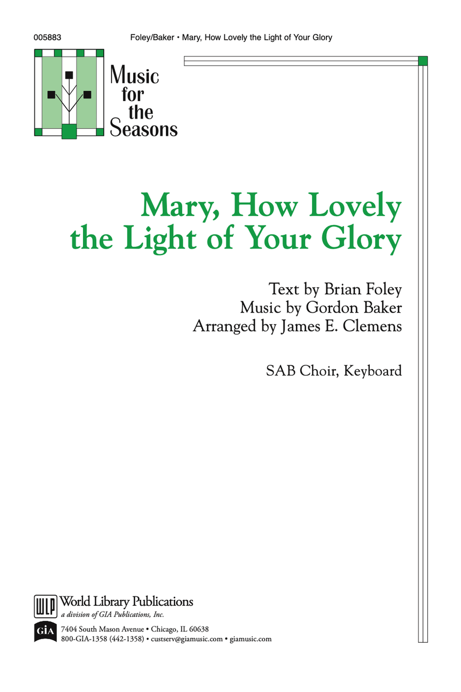 Mary, How Lovely the Light of Your Glory
