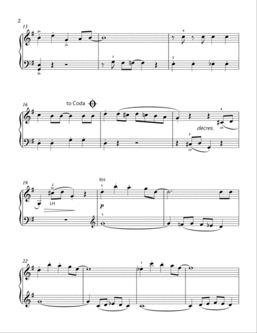 Jazzy Jingles (Jingle Bells) Piano Solo scores gallery preview page 2