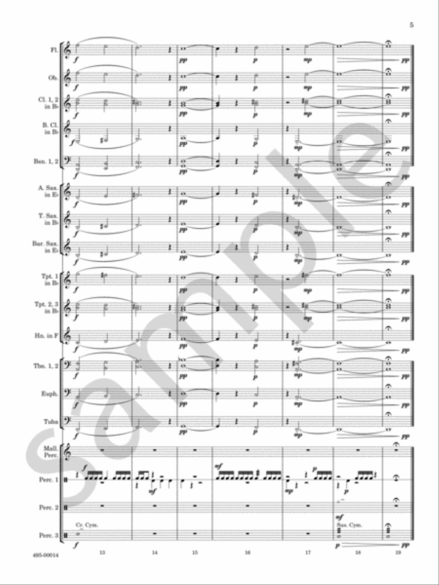 American Hymns Concert Band scores gallery preview page 4