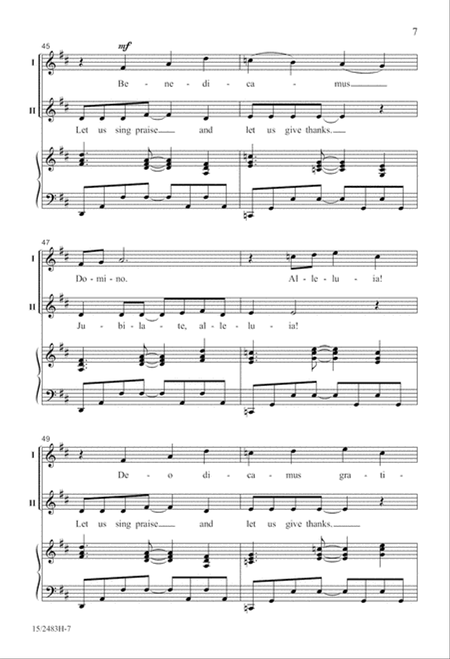 Jubilate, Alleluia! Jubilate, Alleluia! 2-Part scores gallery preview page 8