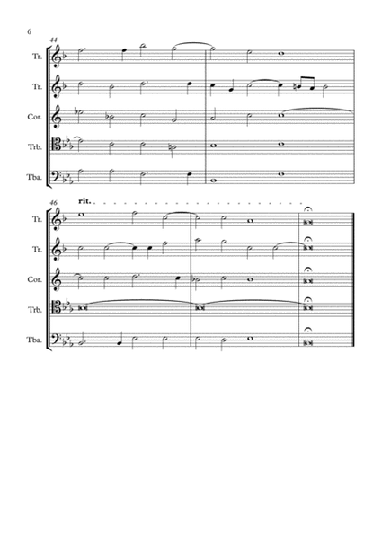 Di Lasso, Orlando - Alma Redemptoris Mater - Brass Quintet image number null