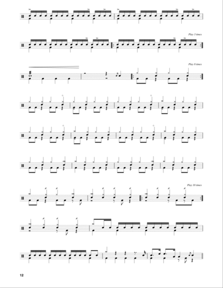 All Right Now Drum Set scores gallery preview page 3