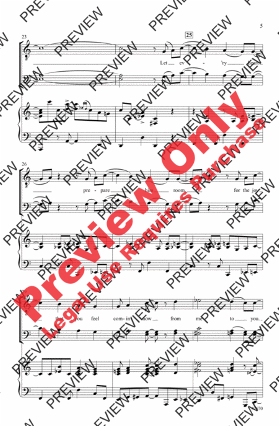 Joy to the World! Men's Choir scores gallery preview page 5
