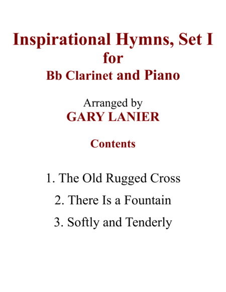 INSPIRATIONAL HYMNS, SET I (Duets for Bb Clarinet & Piano) image number null