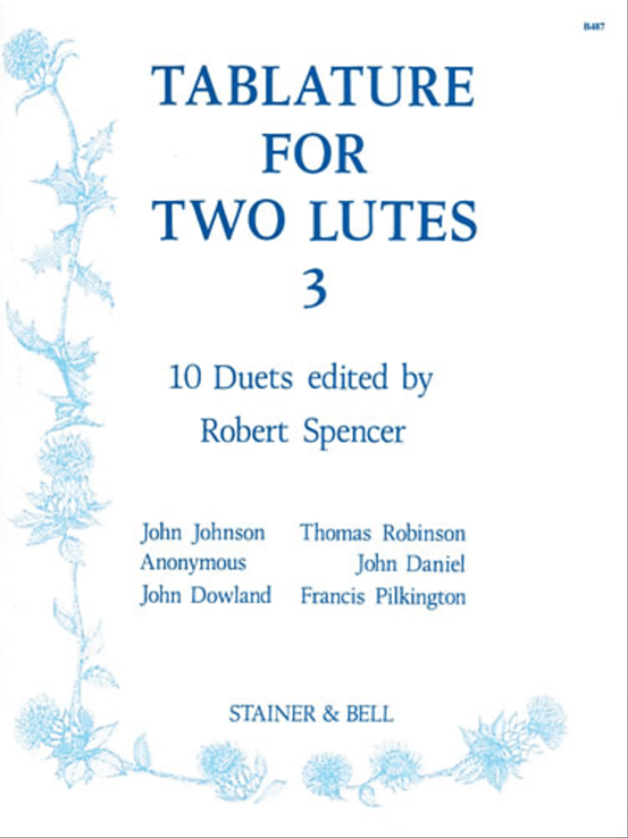 Tablature for Two Lutes: Book 3 Lute scores gallery preview page 1