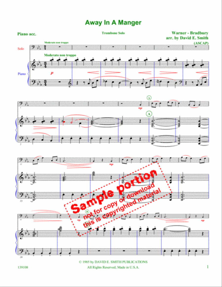 Away In A Manger Flute scores gallery preview page 2