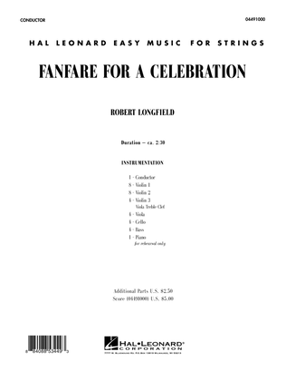 Book cover for Fanfare For A Celebration - Full Score