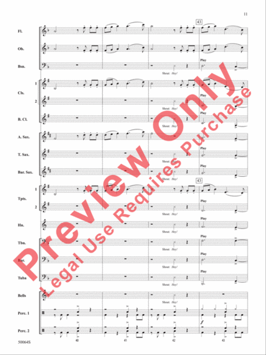 A Taylor Swift Duo Concert Band scores gallery preview page 12