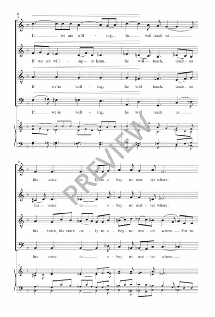 Trinity: Three Choral Meditations Based on Gospel Songs 4-Part scores gallery preview page 4