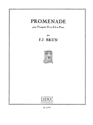 Book cover for Promenade (trumpet & Piano)