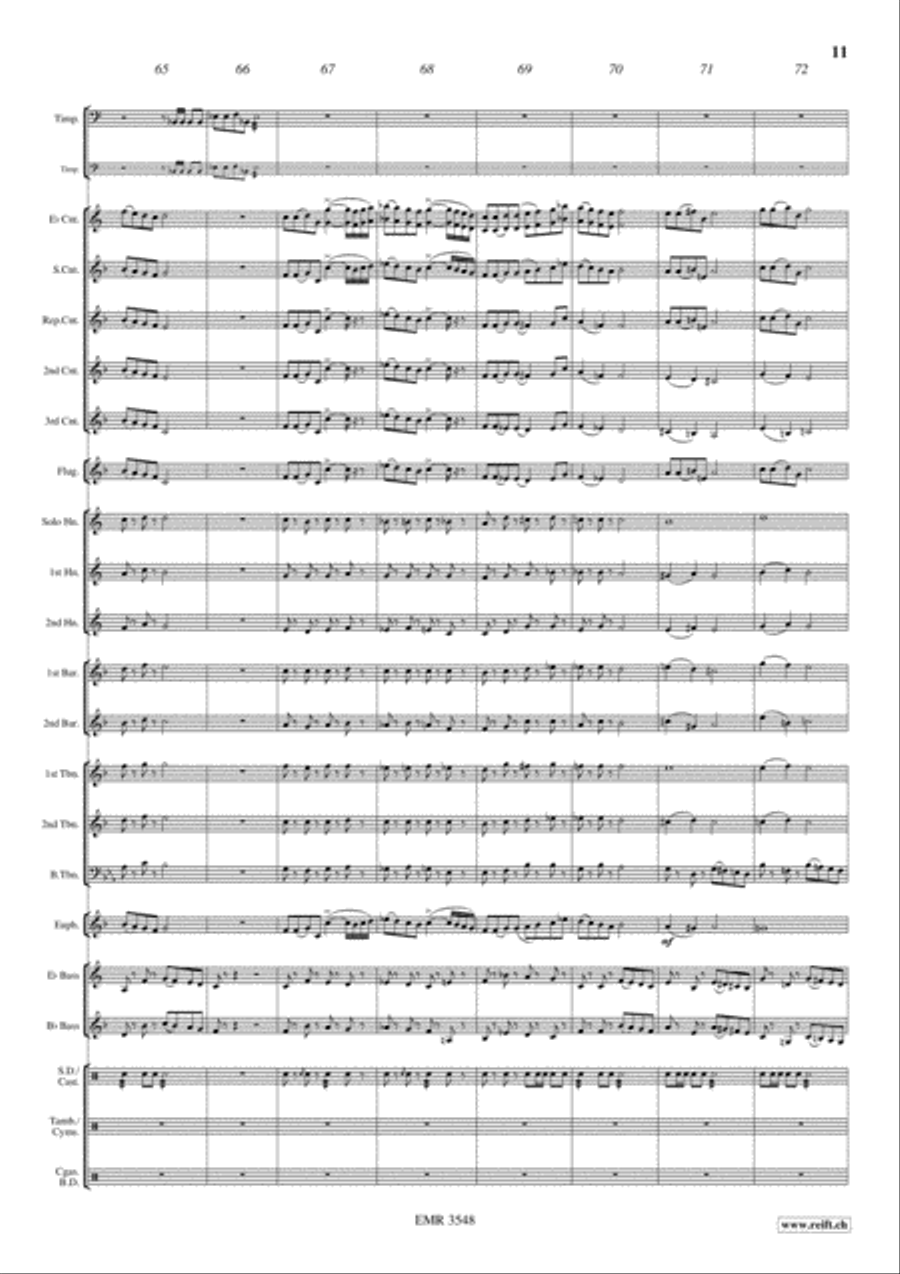 Timpanissimo Brass Band scores gallery preview page 12