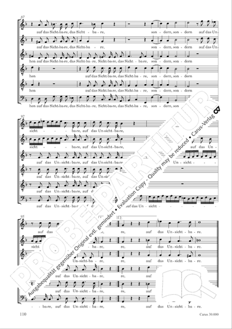 J.L. Bach: The complete motets Choir scores gallery preview page 117