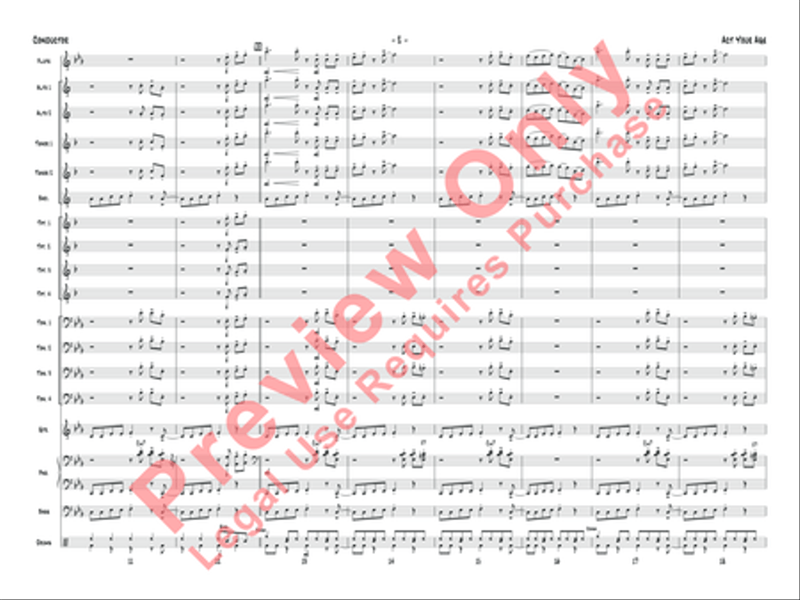 Act Your Age Jazz Ensemble scores gallery preview page 21