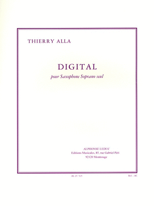 Book cover for Digital (sop) (saxophone Solo)