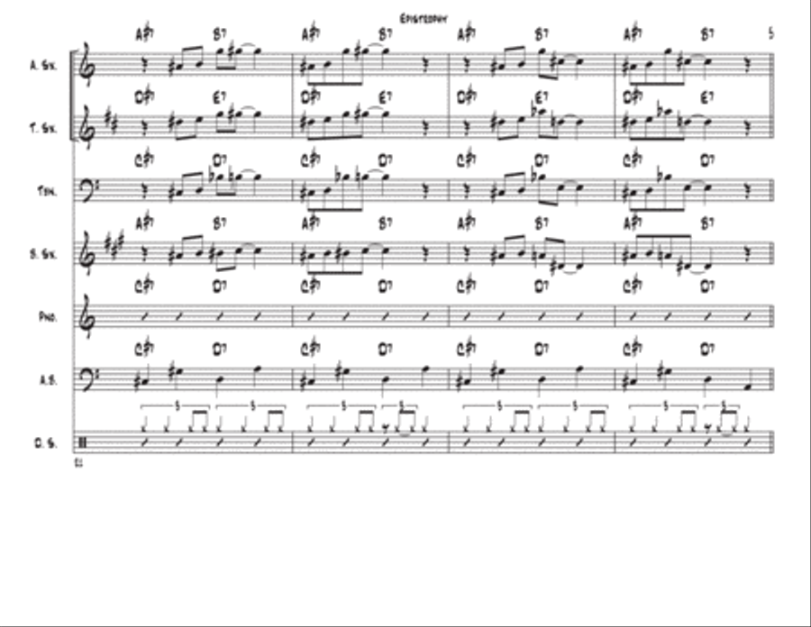Epistrophy Jazz Ensemble scores gallery preview page 5