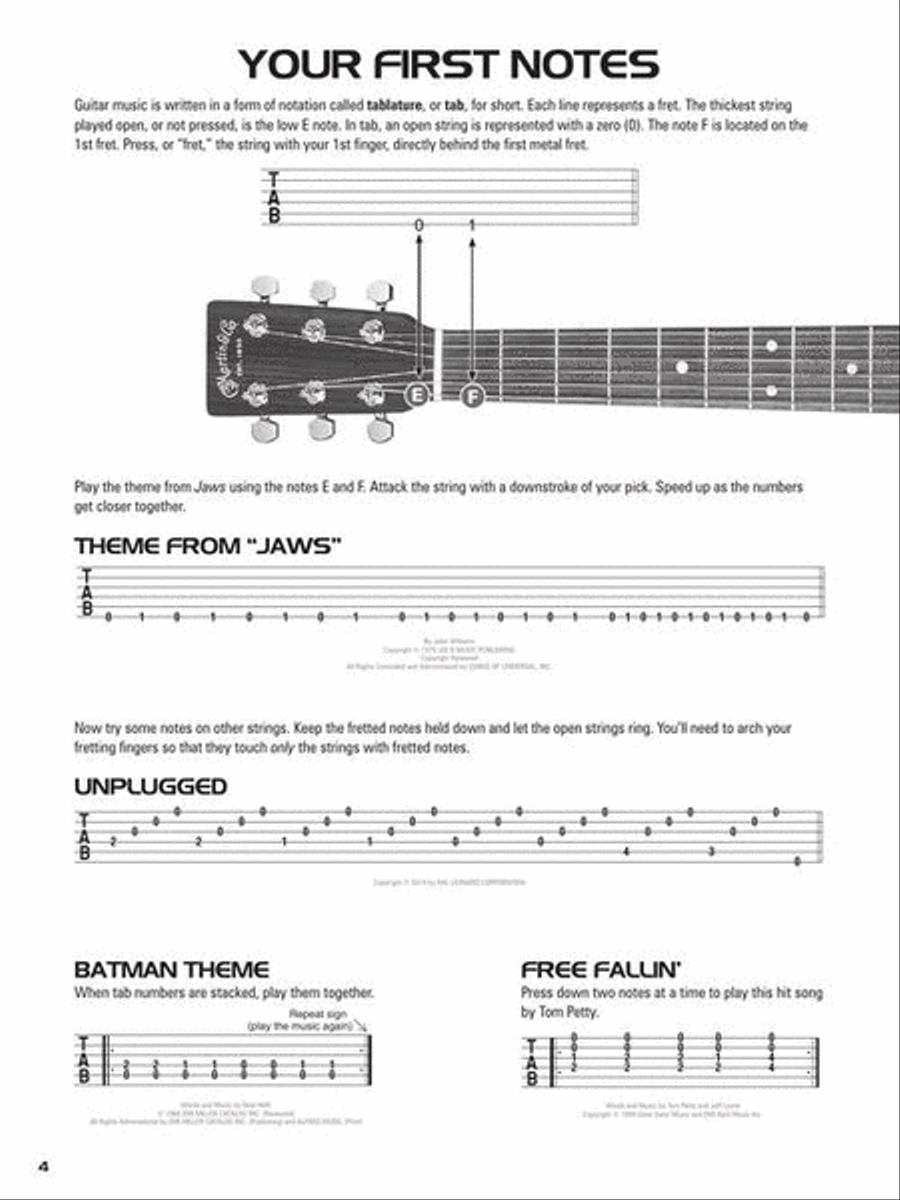 Hal Leonard Acoustic Guitar Tab Method – Book 1 Acoustic Guitar scores gallery preview page 6