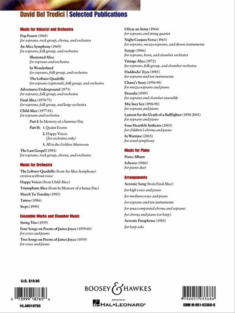 David Del Tredeci - Lament for the Death of a Bullfighter Voice scores gallery preview page 2